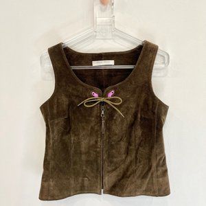 Miu Miu Suede Leather Corset/Vest